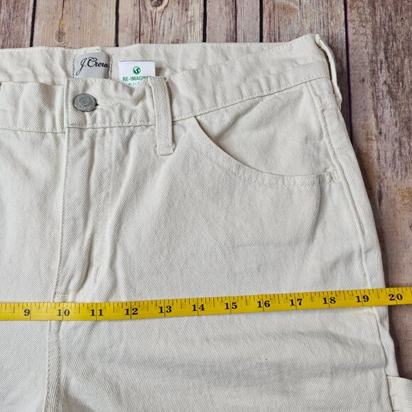 J.Crew High Rise 90s Classic Straight Carpenter Jean Cotton Organic Natural 29 - Picture 12 of 15